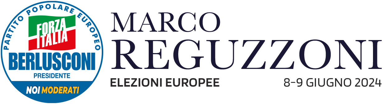 logo marco reguzzoni elezioni europee 2024